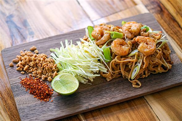 Pad Thai v/tikararækjum
